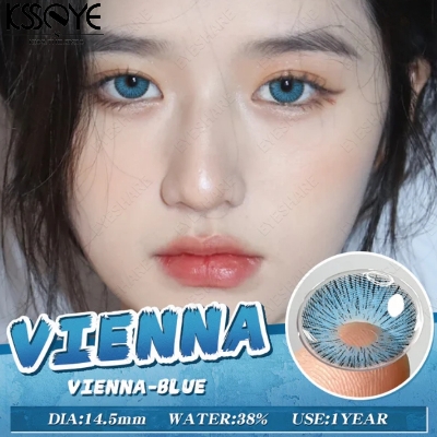 Picture of New Ksseye Vienna Blue Color Contact Lens With Regular Kit Box For Men and Women. 1 Pair Ksseye Color Contact Lens For Eye Makeup and Cosmetics.Ksseye Vienna Series. #vienna
