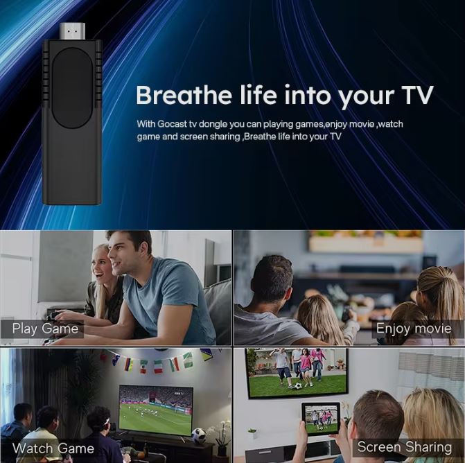 Picture of U8 TV Stick 2.4G 5G Dual WIFI USB Smart Fire Lite Alexa Voice Remote TV Stick 4k Android TV Stick