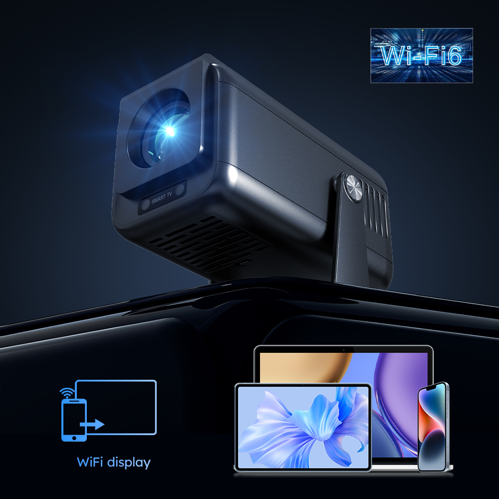 Picture of Projector HY500Max Smart Pocket Full HD Projector 1080P Wifi HD 4K TV Android 13 Projector With 1920*1080 Resolution