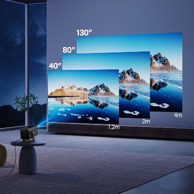 Picture of Projector HY500Max Smart Pocket Full HD Projector 1080P Wifi HD 4K TV Android 13 Projector With 1920*1080 Resolution