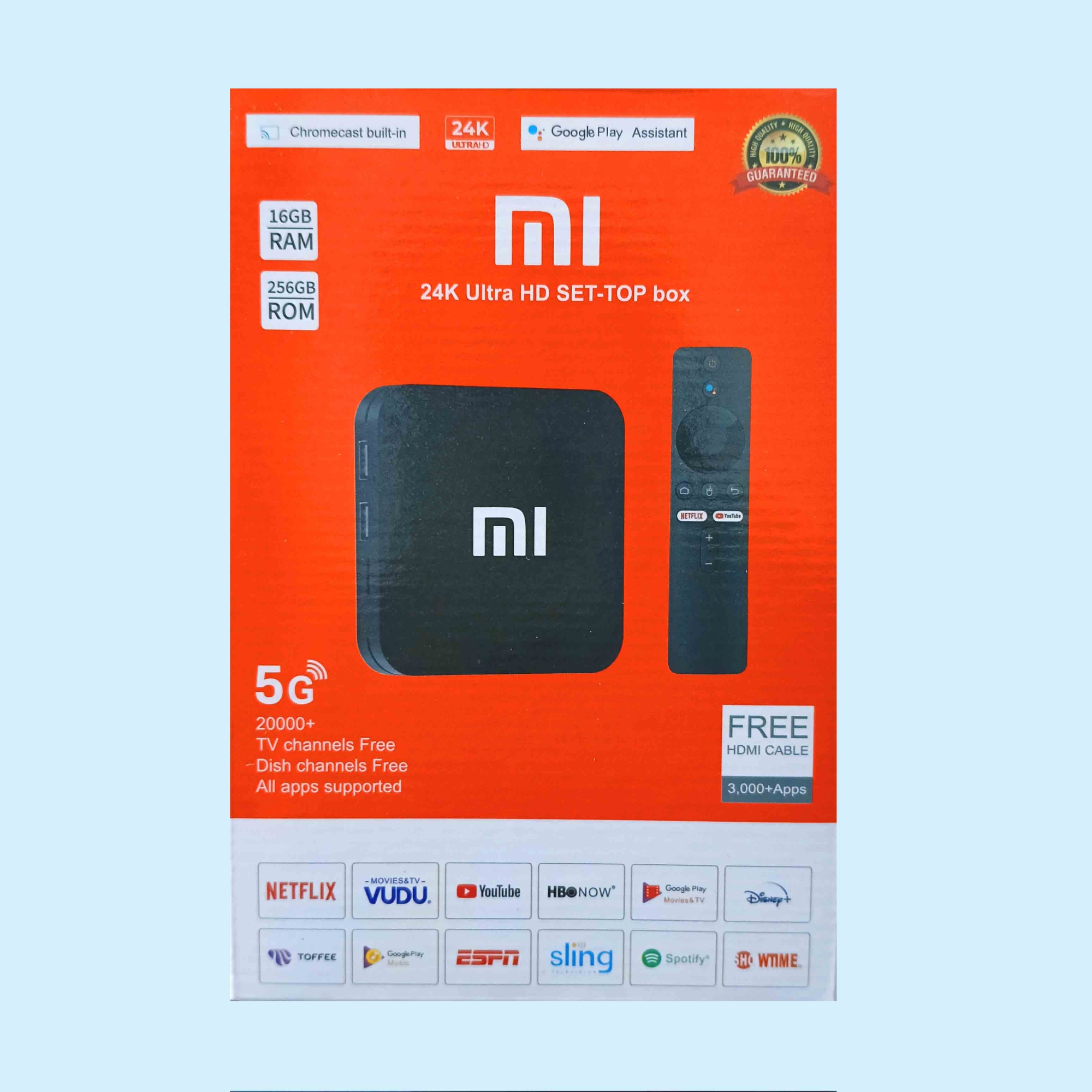 Picture of mi 8K ULTRA HD SET TOP BOX 16GB I 256GB I 5G I Android 13 Smart TV BOX
