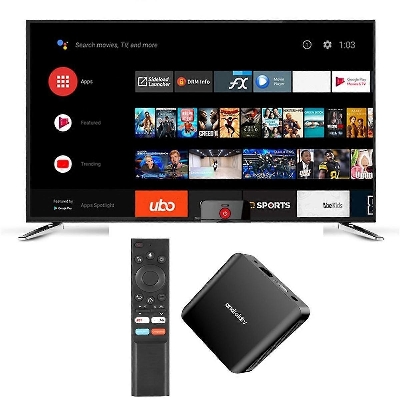 Picture of TV98 ATV Plus Smart TV Box Android 14 Allwinner H313 2.4G /5G Dual WiFi BT 8K HD Media Player Set Top Box