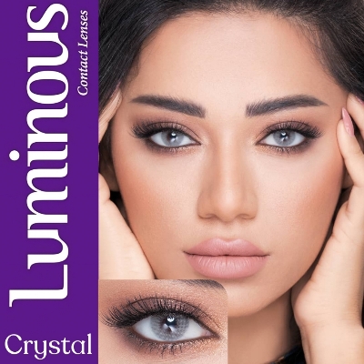 Picture of New Lumi.nous Crystal Color Contact Lens With Regular Kit Box For Men & Women. 1 Pair Luminous Color Contact Lens For Eye Makeup and Cosmetics. Luminous Color Contact Lens. #luminous
