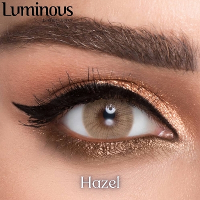 Picture of New Luminous Hazel Color Contact Lens With Regular Kit Box For Men & Women. 1 Pair Luminous Color Contact Lens For Eye Makeup and Cosmetics. Luminous Color Contact Lens. #luminous