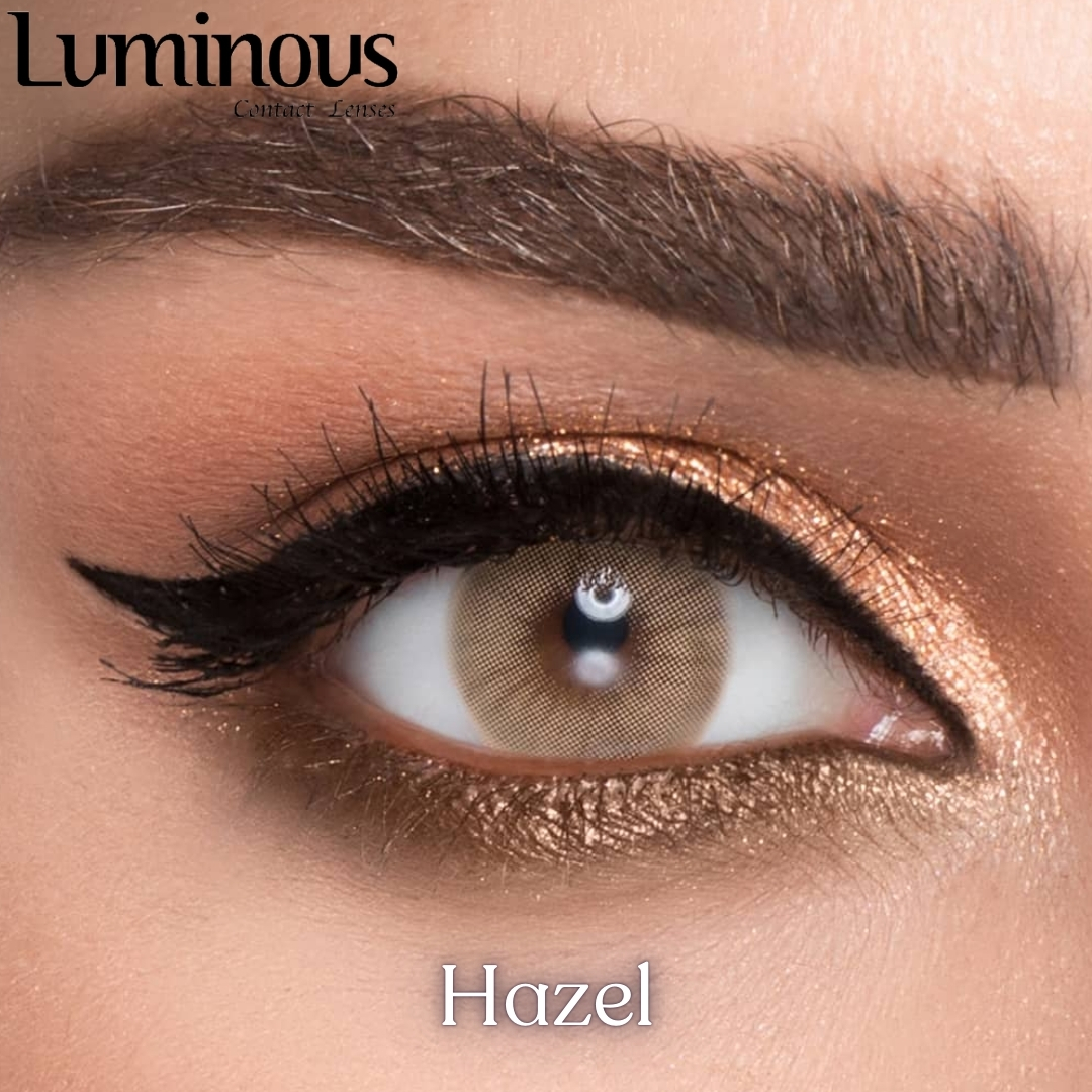 Picture of New Luminous Hazel Color Contact Lens With Regular Kit Box For Men and Women. 1 Pair Luminous Color Contact Lens For Eye Makeup and Cosmetics. Luminous Color Contact Lens. #luminoushazel