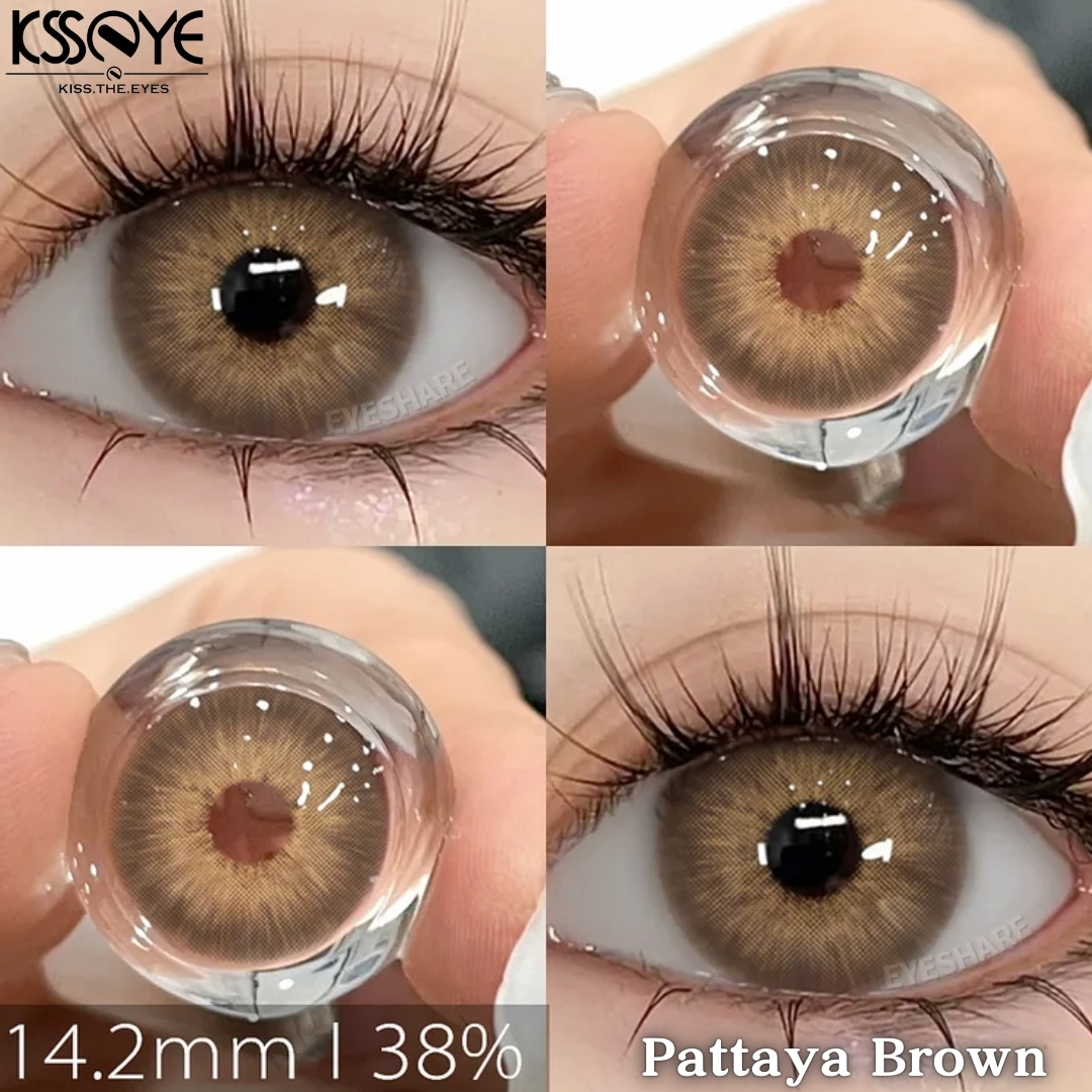 Picture of KSSEYE Pattaya Seies Color Contact Lens, With Solution & Travel kit box(Tweezers & Applicator).1 Pair Ksseye with lens accessorise (Solution & Travel Kit Box)Color Contact Lens For Eye Makeup and Cosmetics.Ksseye Pattaya Series. #pattaya