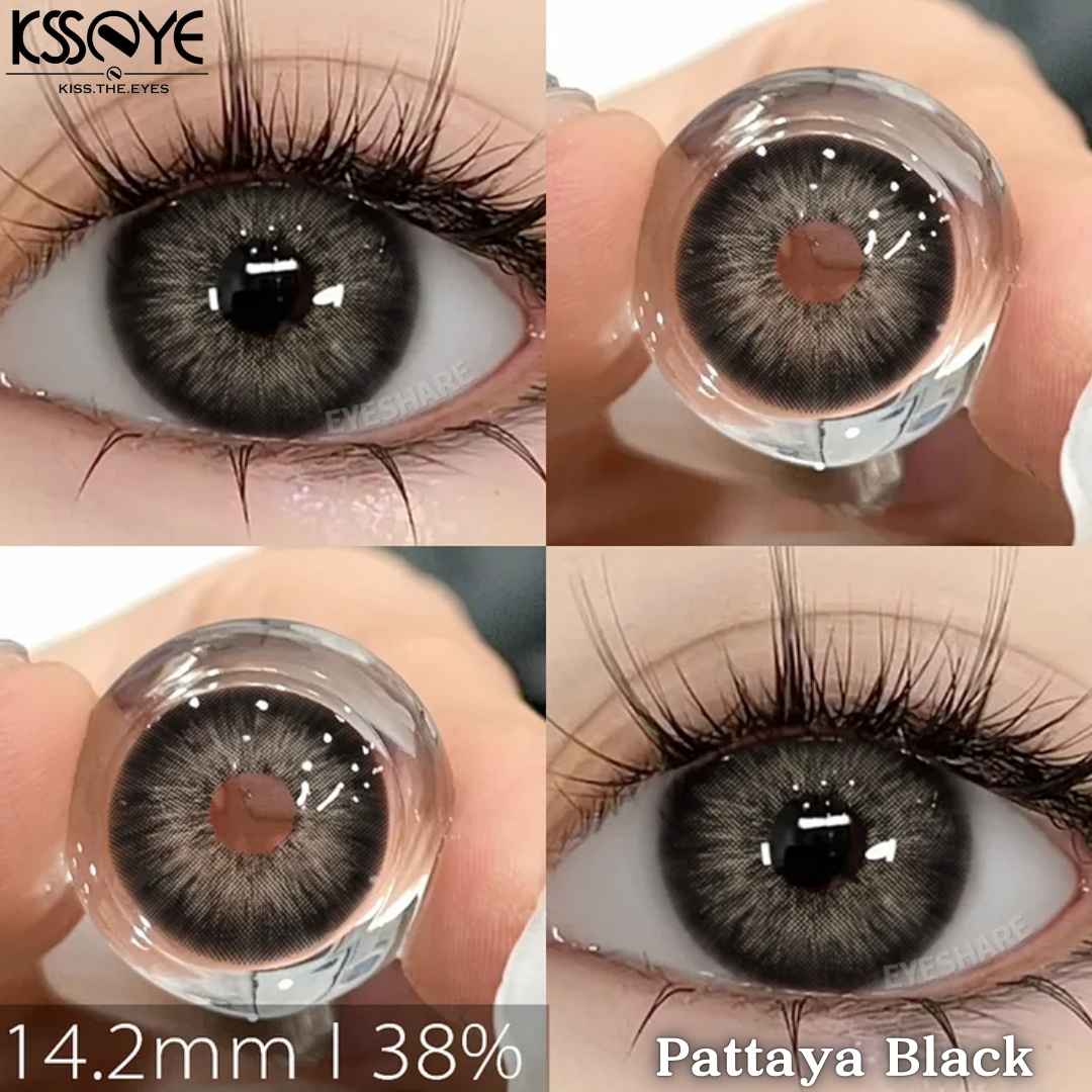 Picture of KSSEYE Pattaya Seies Color Contact Lens, With Solution & Travel kit box(Tweezers & Applicator).1 Pair Ksseye with lens accessorise (Solution & Travel Kit Box)Color Contact Lens For Eye Makeup and Cosmetics.Ksseye Pattaya Series. #pattaya