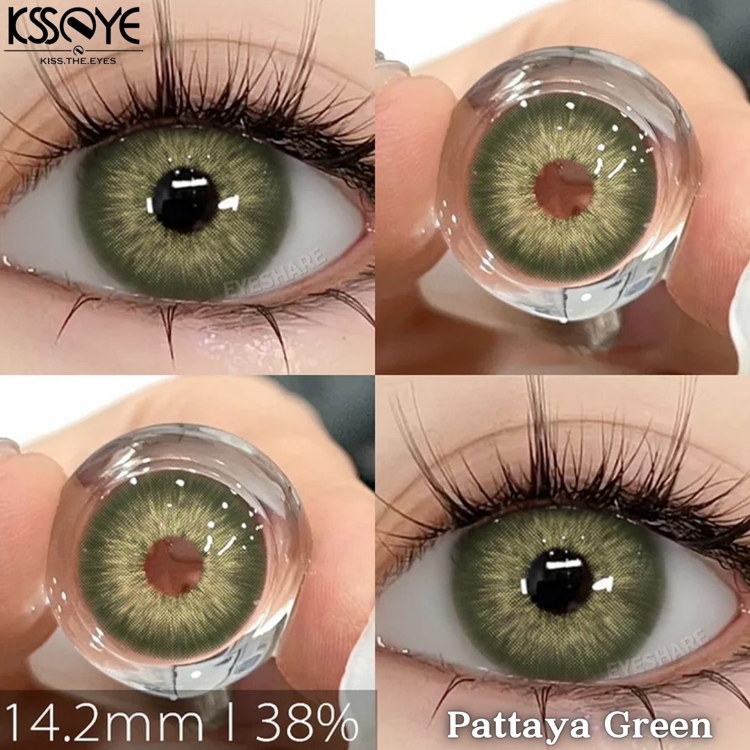 Picture of KSSEYE Pattaya Seies Color Contact Lens, With Solution & Travel kit box(Tweezers & Applicator).1 Pair Ksseye with lens accessorise (Solution & Travel Kit Box)Color Contact Lens For Eye Makeup and Cosmetics.Ksseye Pattaya Series. #pattaya