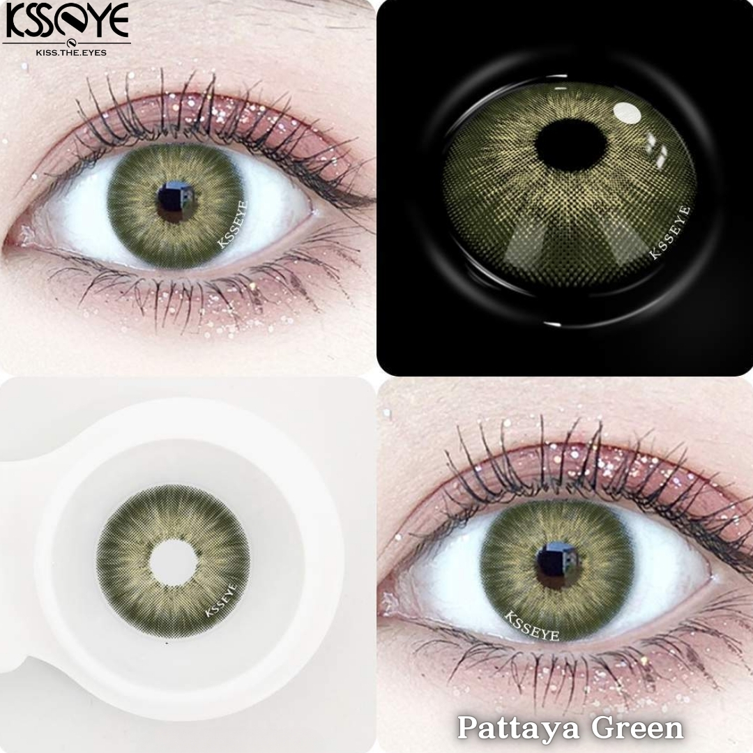 Picture of KSSEYE Pattaya Seies Color Contact Lens, With Solution & Travel kit box(Tweezers & Applicator).1 Pair Ksseye with lens accessorise (Solution & Travel Kit Box)Color Contact Lens For Eye Makeup and Cosmetics.Ksseye Pattaya Series. #pattaya