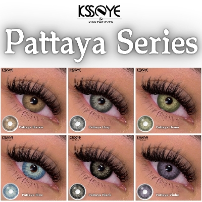 Picture of KSSEYE Pattaya Seies Color Contact Lens, With Solution & Travel kit box(Tweezers & Applicator).1 Pair Ksseye with lens accessorise (Solution & Travel Kit Box)Color Contact Lens For Eye Makeup and Cosmetics.Ksseye Pattaya Series. #pattaya