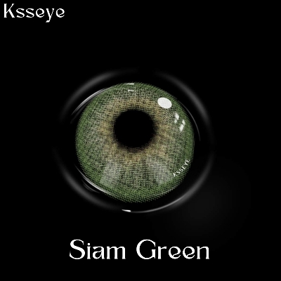 Picture of New Ksseye Siam/Pola Green Color Contact Lens With Regular Kit Box For Men And Women. 1 Pair Ksseye Color Contact Lens For Eye Makeup Cosmetics. Ksseye Pola Series. #pola