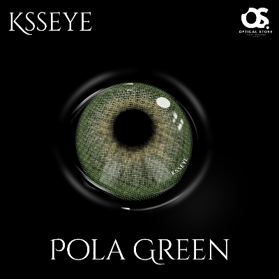 Picture of New Ksseye Siam/Pola Green Color Contact Lens With Regular Kit Box For Men And Women. 1 Pair Ksseye Color Contact Lens For Eye Makeup Cosmetics. Ksseye Pola Series. #pola