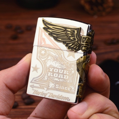 Picture of 3D Harley Davidson Look Windproof Zippo Style Gas Lighter