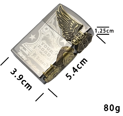 Picture of 3D Harley Davidson Look Windproof Zippo Style Gas Lighter