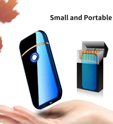 Picture of Metal Usb Windproof Small Charging Lighter Men's Gift
