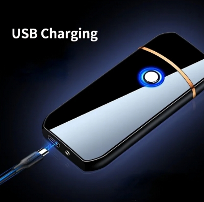 Picture of Metal Usb Windproof Small Charging Lighter Men's Gift