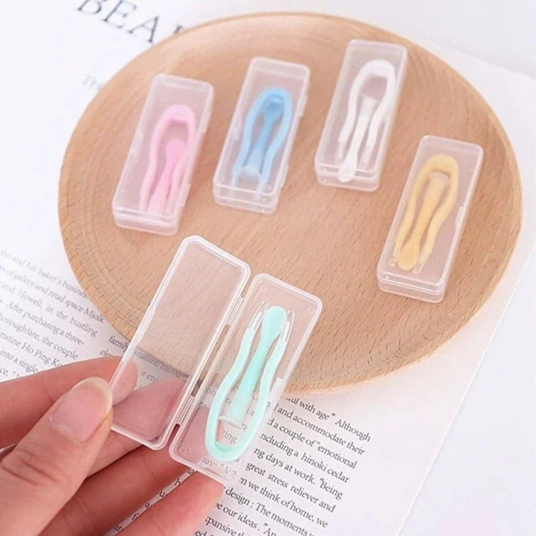 Picture of New Portable Contact (2pcs) Lens Applicator nserter Tool Kit Tweezers IContact Lens Remover and wear Helper Case #lenskit