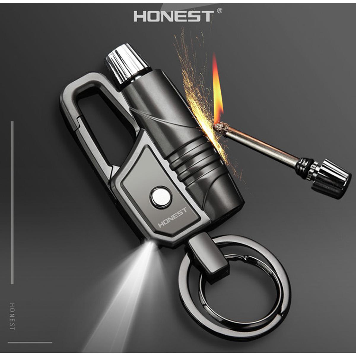 Picture of Honest Brand Metal Matchstick key chain ring torch lighter