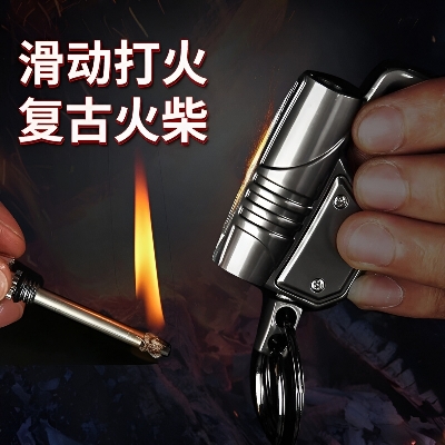Picture of Honest Brand Metal Matchstick key chain ring torch lighter