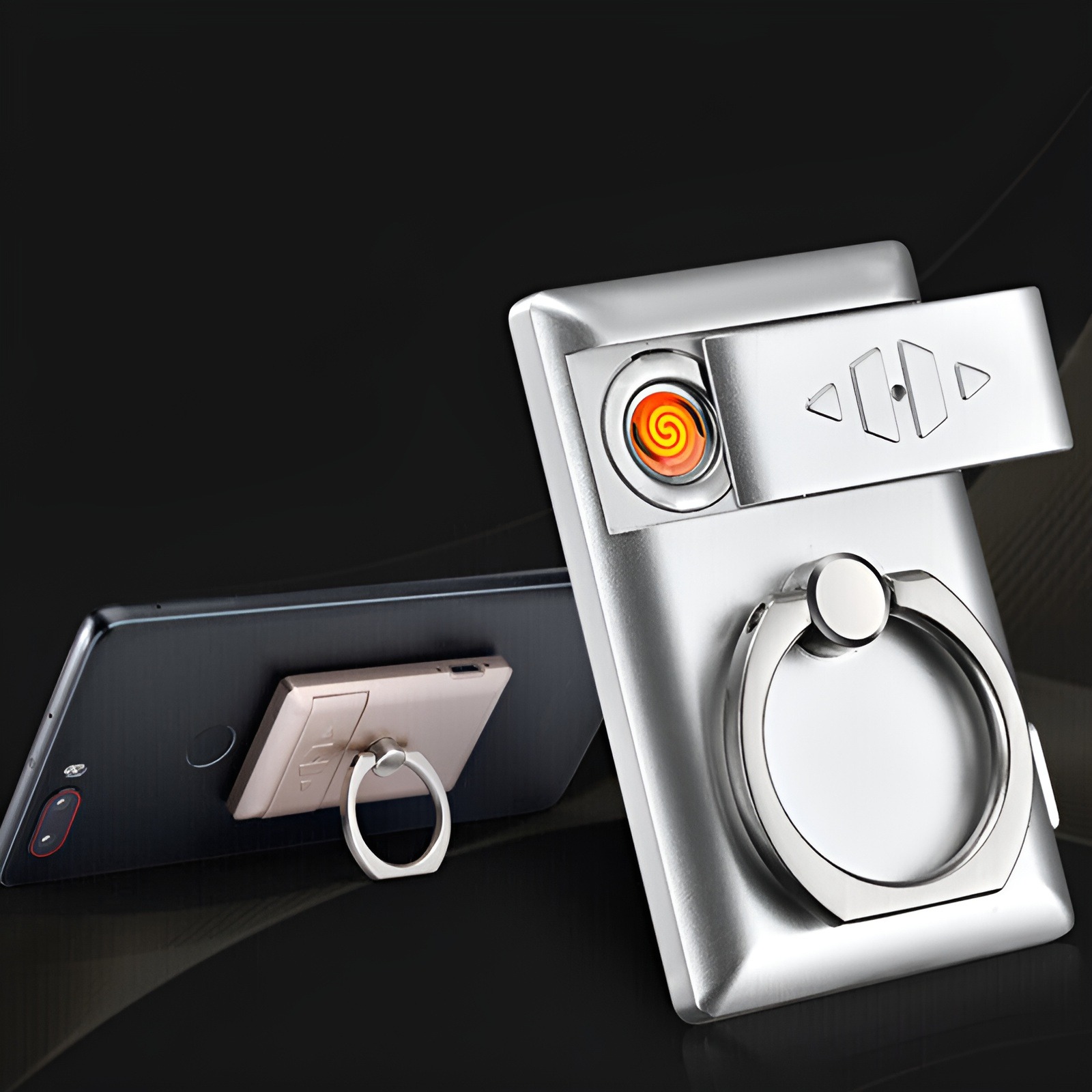 Picture of New Bracket Ring Lighter Windproof USB Charging Lighter
