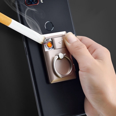 Picture of New Bracket Ring Lighter Windproof USB Charging Lighter