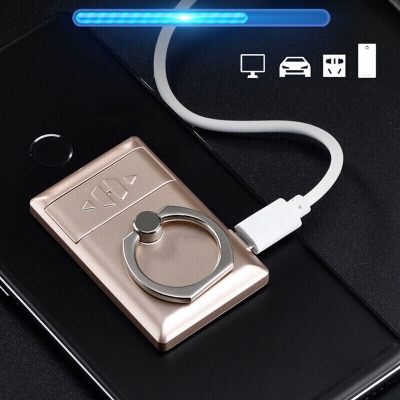 Picture of New Bracket Ring Lighter Windproof USB Charging Lighter
