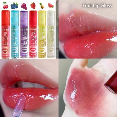 Picture of New Fruit Lip Gloss Oil -6 Pcs (multicolor) For Damage Lip Recover,Shiny and Glossy. #lipoil