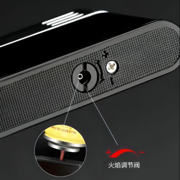 Picture of NEW Retro Metal Torch Jet Lighter Portable Gas Lighter Butane Lighters For Men