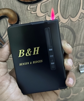 Picture of New 10 C igarete Box With Lighter