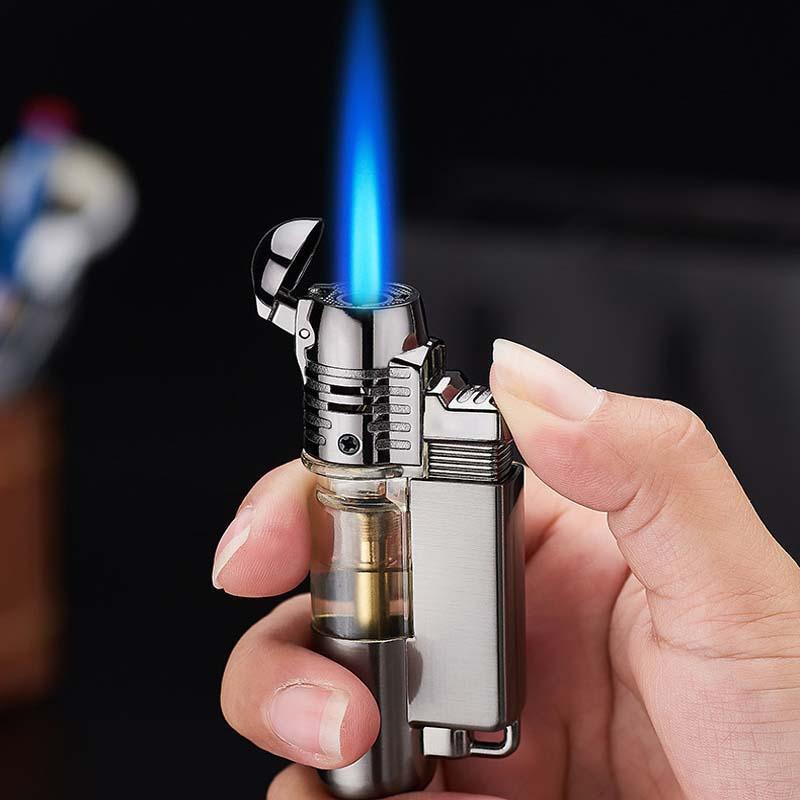 Picture of Butane Mini Torch Lighter with Key Ring Adjustable Jet Flame Windproof Gas Lighter