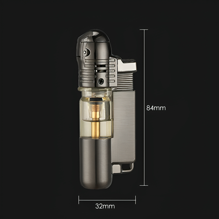 Picture of Butane Mini Torch Lighter with Key Ring Adjustable Jet Flame Windproof Gas Lighter