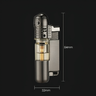 Picture of Butane Mini Torch Lighter with Key Ring Adjustable Jet Flame Windproof Gas Lighter