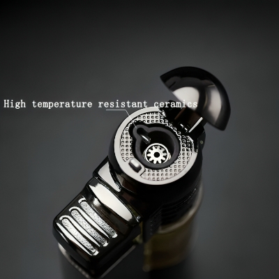 Picture of Butane Mini Torch Lighter with Key Ring Adjustable Jet Flame Windproof Gas Lighter