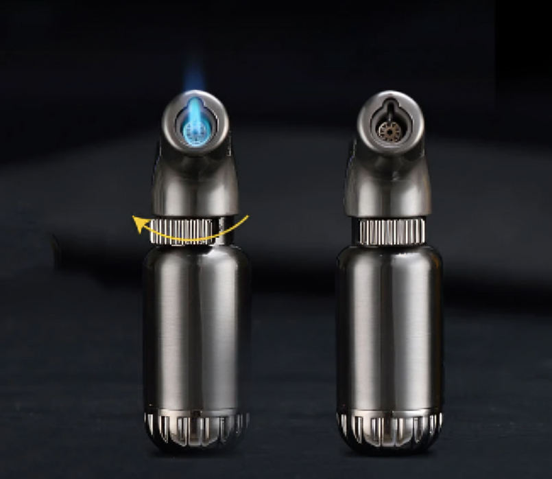 Picture of Butane Jet Windproof Metal Body Refillable Gas Lighter