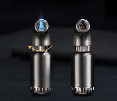 Picture of Butane Jet Windproof Metal Body Refillable Gas Lighter