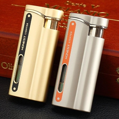Picture of Honest'S Creative Personality Mini Key Chain Metal Lighter Gas Fleme Lighter Grinding Wheel Lighter Great For Gift