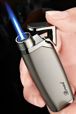 Picture of High End Metal Torch Turbo Lighter Gas Blue Flame 1300C Mini Butane