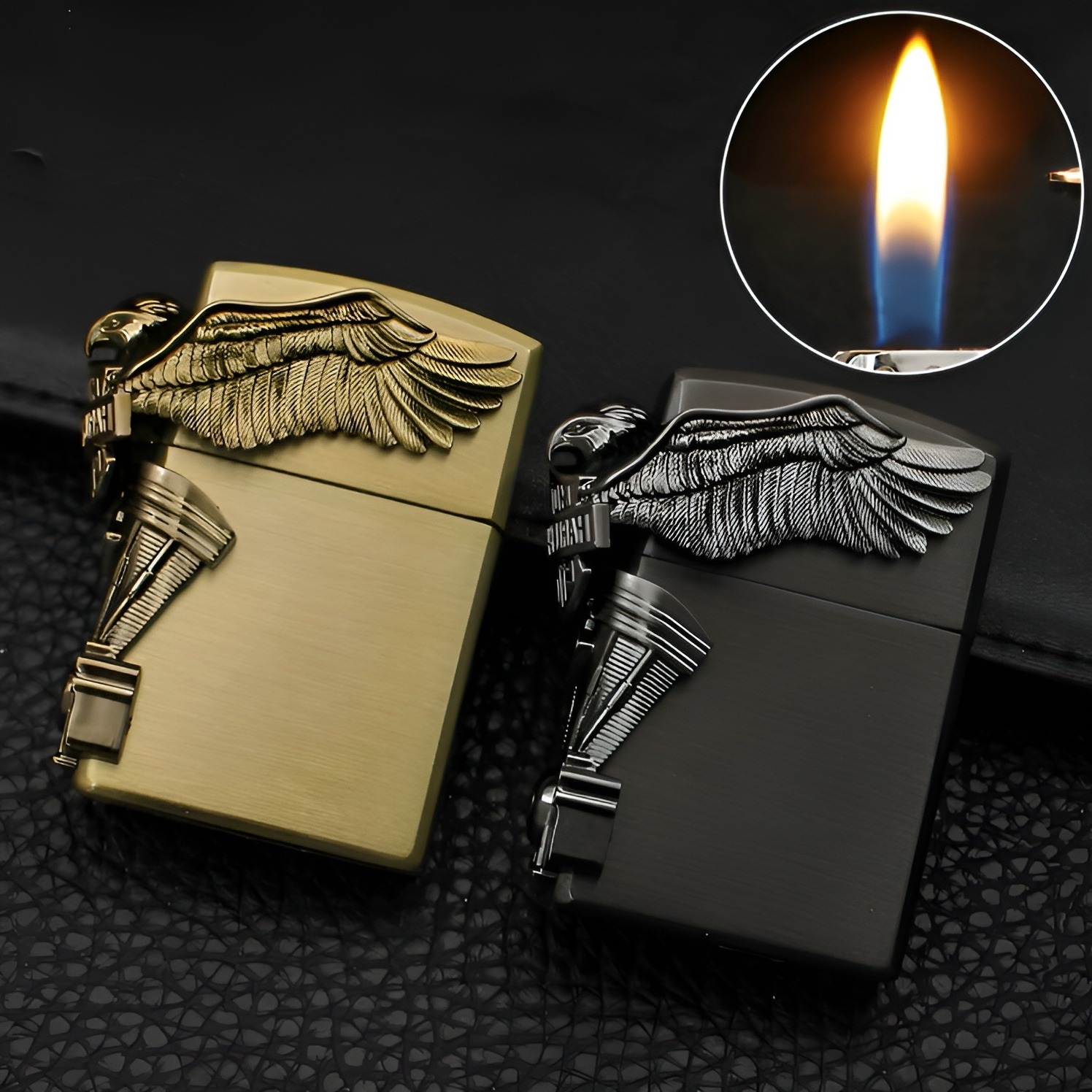 Picture of NEW Zippo style gas Grinding Wheel lighter for Men