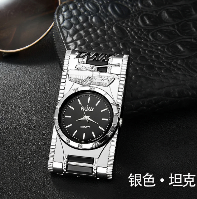 Picture of 2 in 1 LIGHTER WATCH Gasoline Flint Lighter Windproof Stainless Steel gas Refillabe Lighte