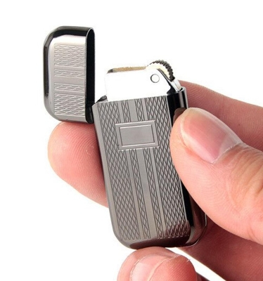 Picture of Flower Version Mini- Portable Electroplate Grinding Wheel Flame Gasoline Lighter