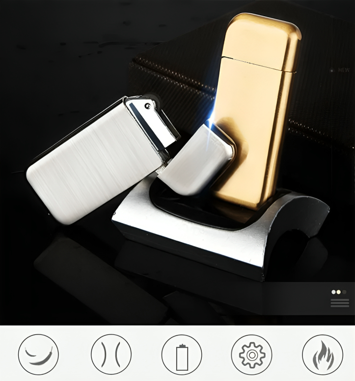 Picture of Flower Version Mini- Portable Electroplate Grinding Wheel Flame Gasoline Lighter