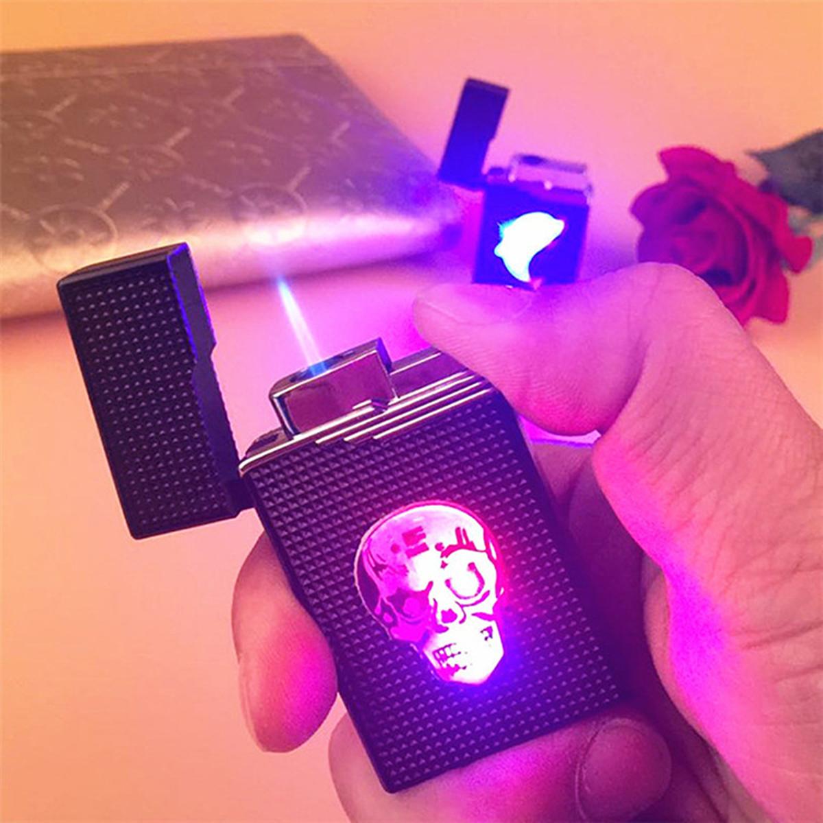 Picture of Metal Gas Refillable Blue Flame Jet Torch Lighter