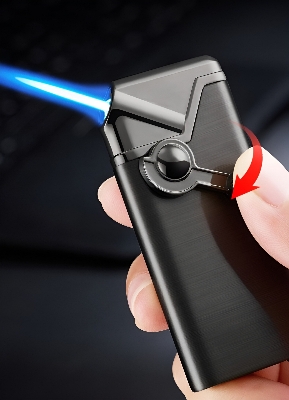 Picture of New Windproof Rocker Torch Gas Ci garette Lighter Jet Lighter