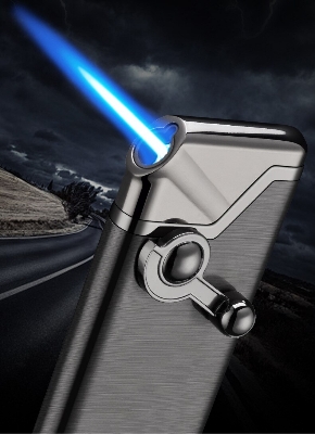 Picture of New Windproof Rocker Torch Gas Ci garette Lighter Jet Lighter