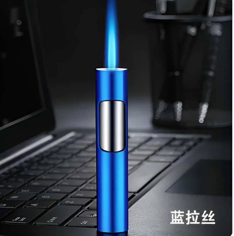 Picture of Metal Butane Gas Lighter Refillable Adjustable Flame Cigar Cigarete Lighters
