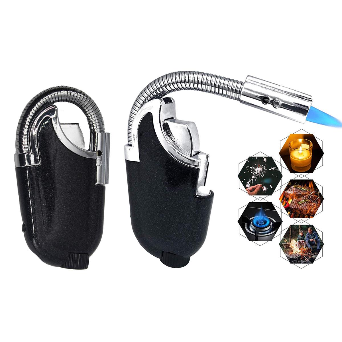 Picture of Grill Candle Bbq, Booten Lighter For Black, Torch Lighter, Windproof Adjustable Jet Fleme Long Lighter