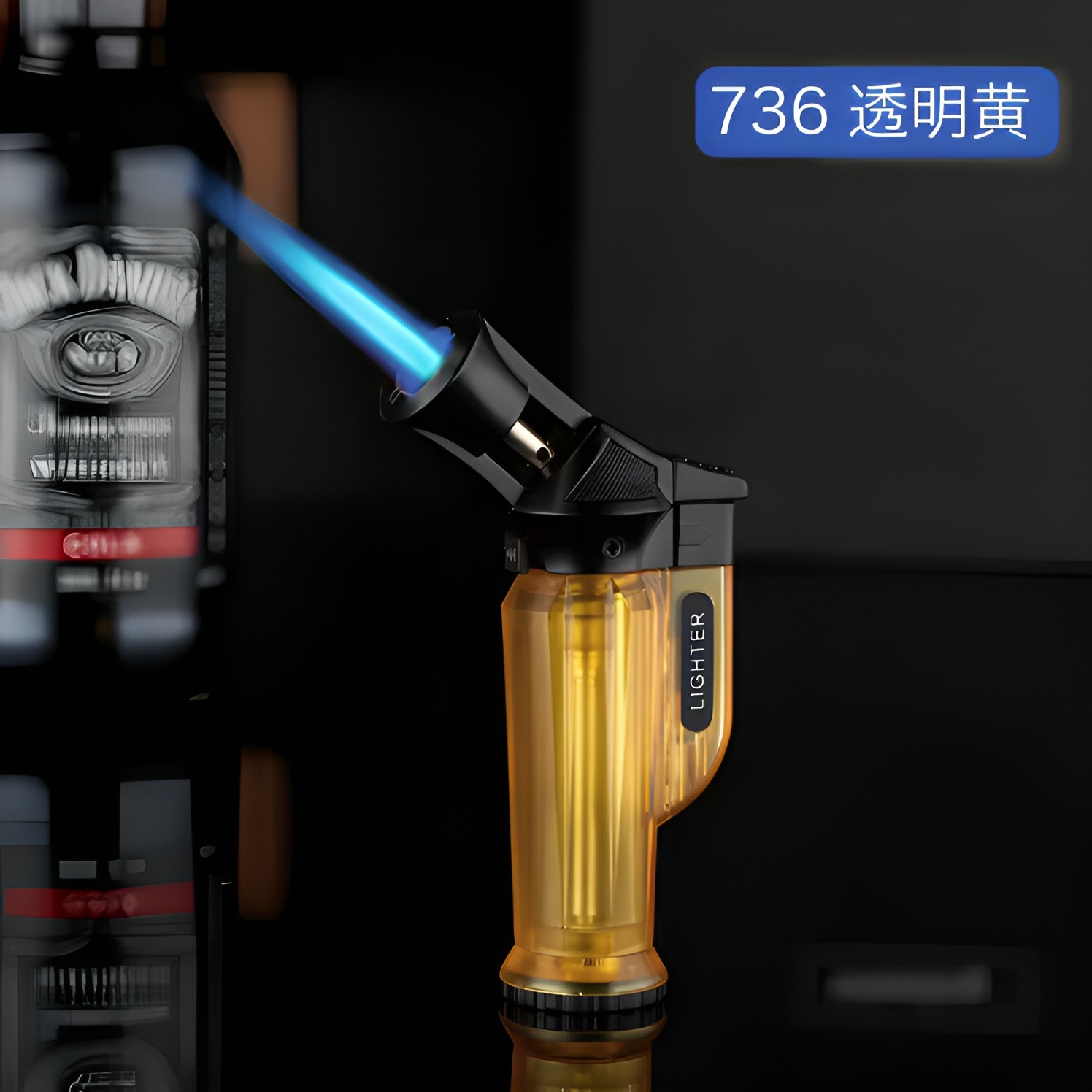 Picture of Spray Gas Lighter Bbq Kitchen Cooking Jewelry Welding Butane Torch Turbo Lighter Metal Lighters - Kitchen Accessories