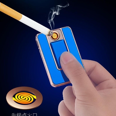 Picture of Cool Slim Lighter Mini Torch Unique Electronic Windproof Tungsten Turbo Usb Lighters Touch - Senstive Switch Encendedorgmirly