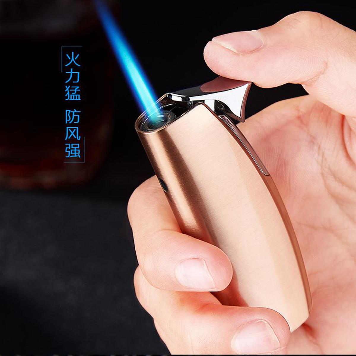 Picture of Creative Arc Windproof Blue Flame Direct Gas Lighter Creative Gift Lighter