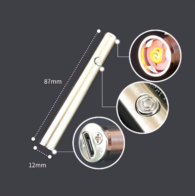 Picture of USB Lighters Windproof Arc Electric Plasma Rechargeable Lighter  Gadget
